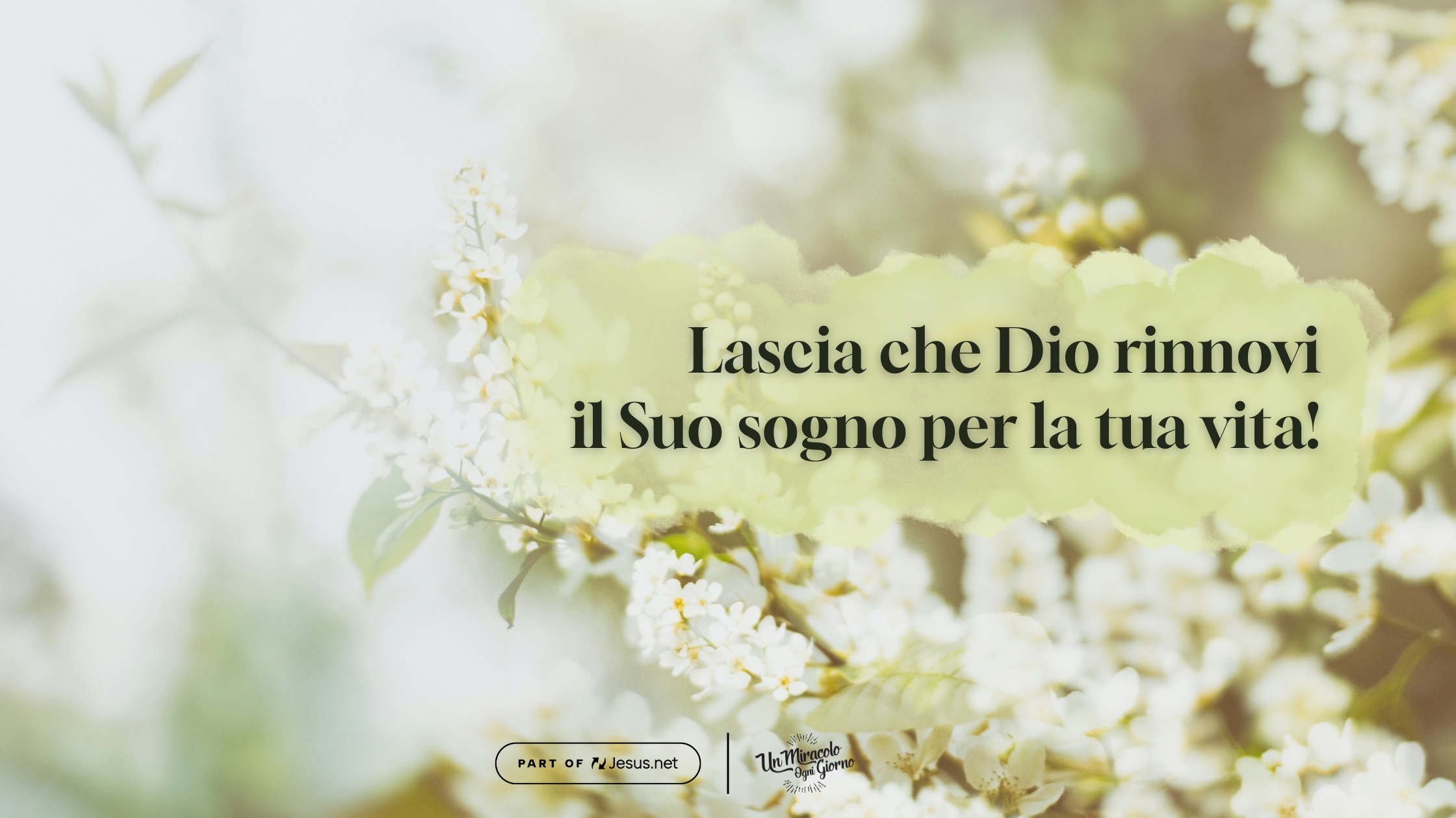Non è mai troppo tardi per Dio