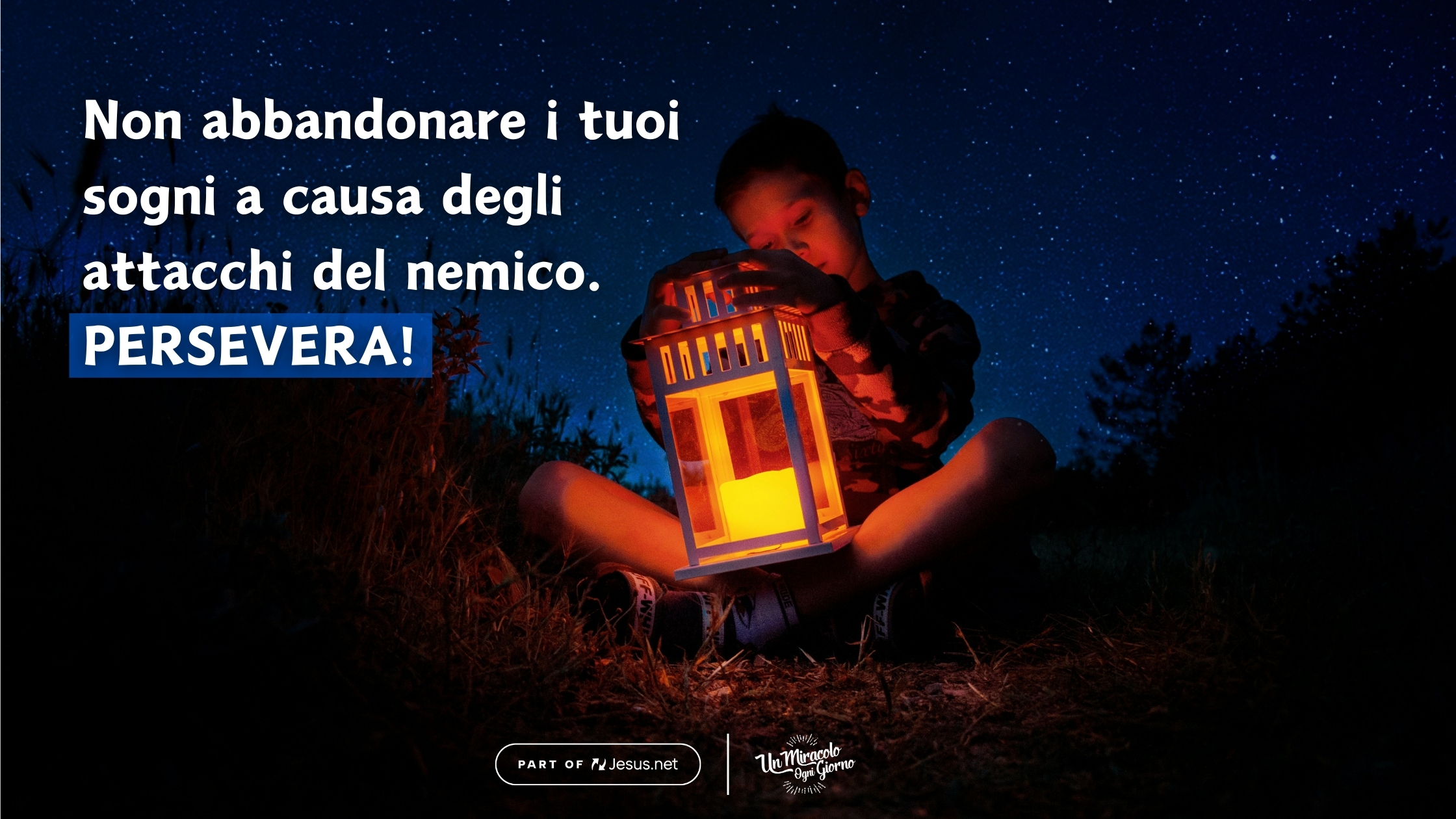 Pietro, con Dio puoi sognare in grande!